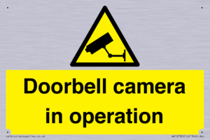 Doorbell camera in operation